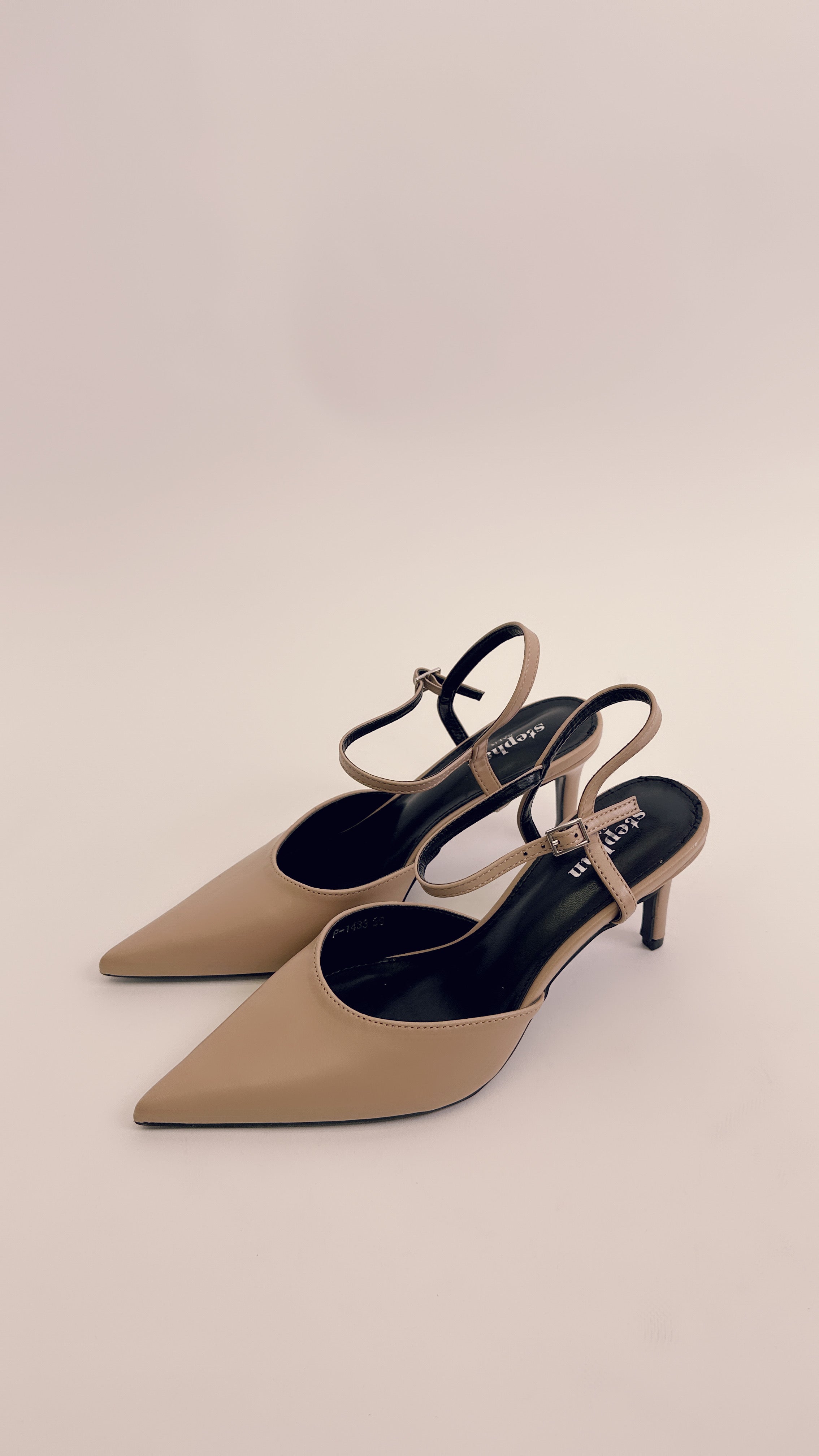 Slingback beige scuro P1433