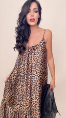 Maxi abito animalier