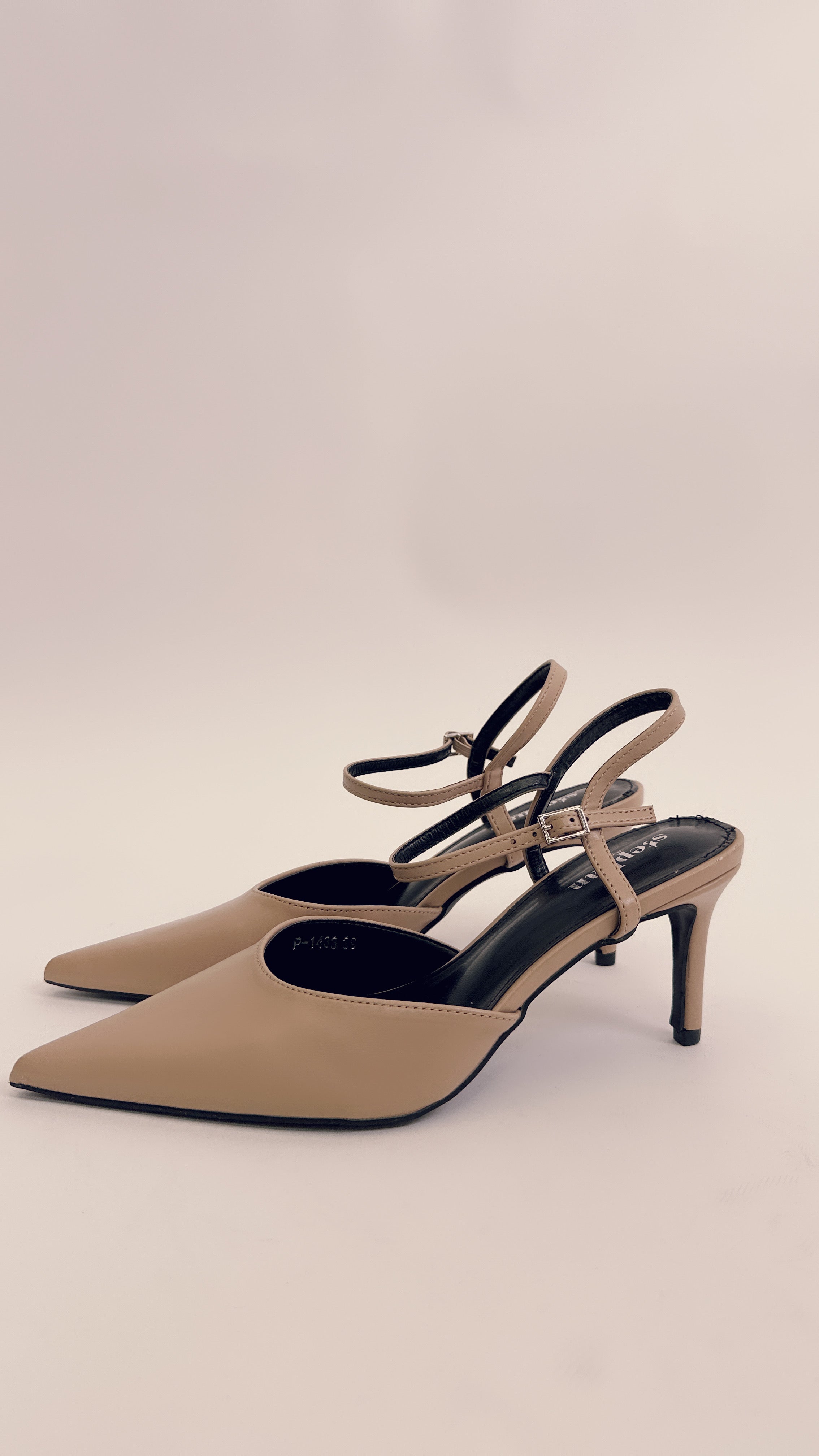 Slingback beige scuro P1433